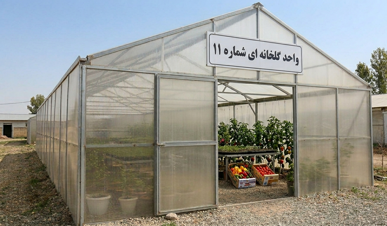 لوگوی واحد گلخانه‌ای شماره 11