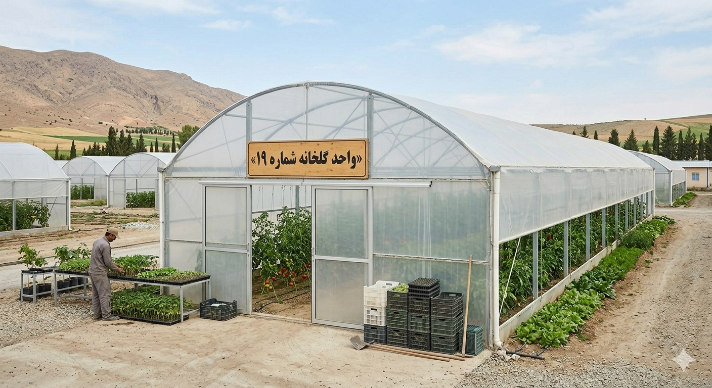 لوگوی واحد گلخانه ای شماره 19